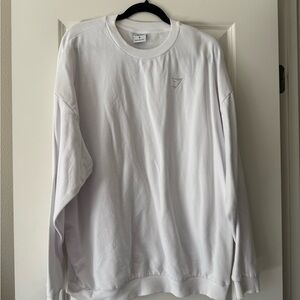 Donated: Gymshark White Crewneck Sweatshirt - donating 5/7